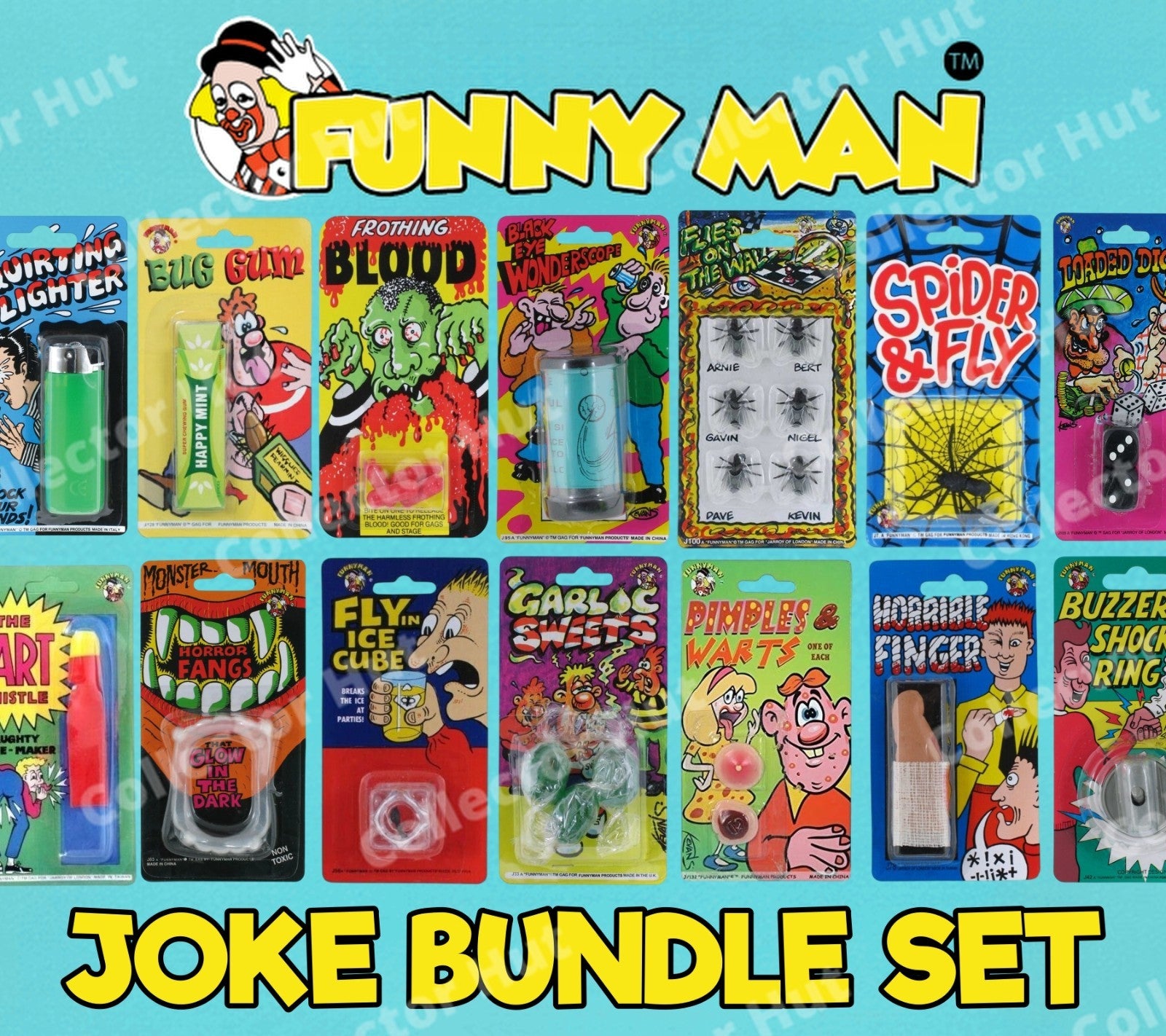 Funny Man Practical Jokes 20 Piece Toy Bundle Set for Party Gift Bags