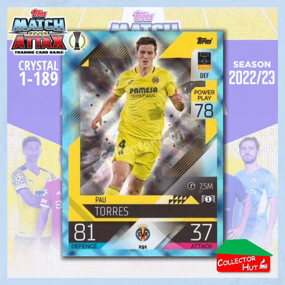 Topps Match Attax Europa Champions League 2022/23 Crystal Parallel Cards 190-387