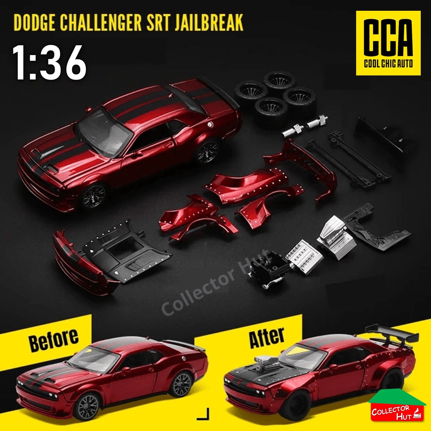 Dodge Challenger SRT Jailbreak 1:36 Scale Official Die Cast Model Kit CCA