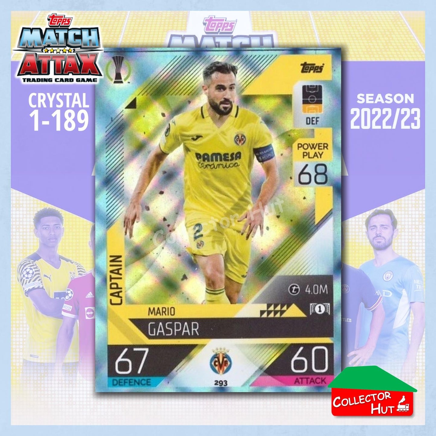 Topps Match Attax Europa Champions League 2022/23 Crystal Parallel Cards 190-387