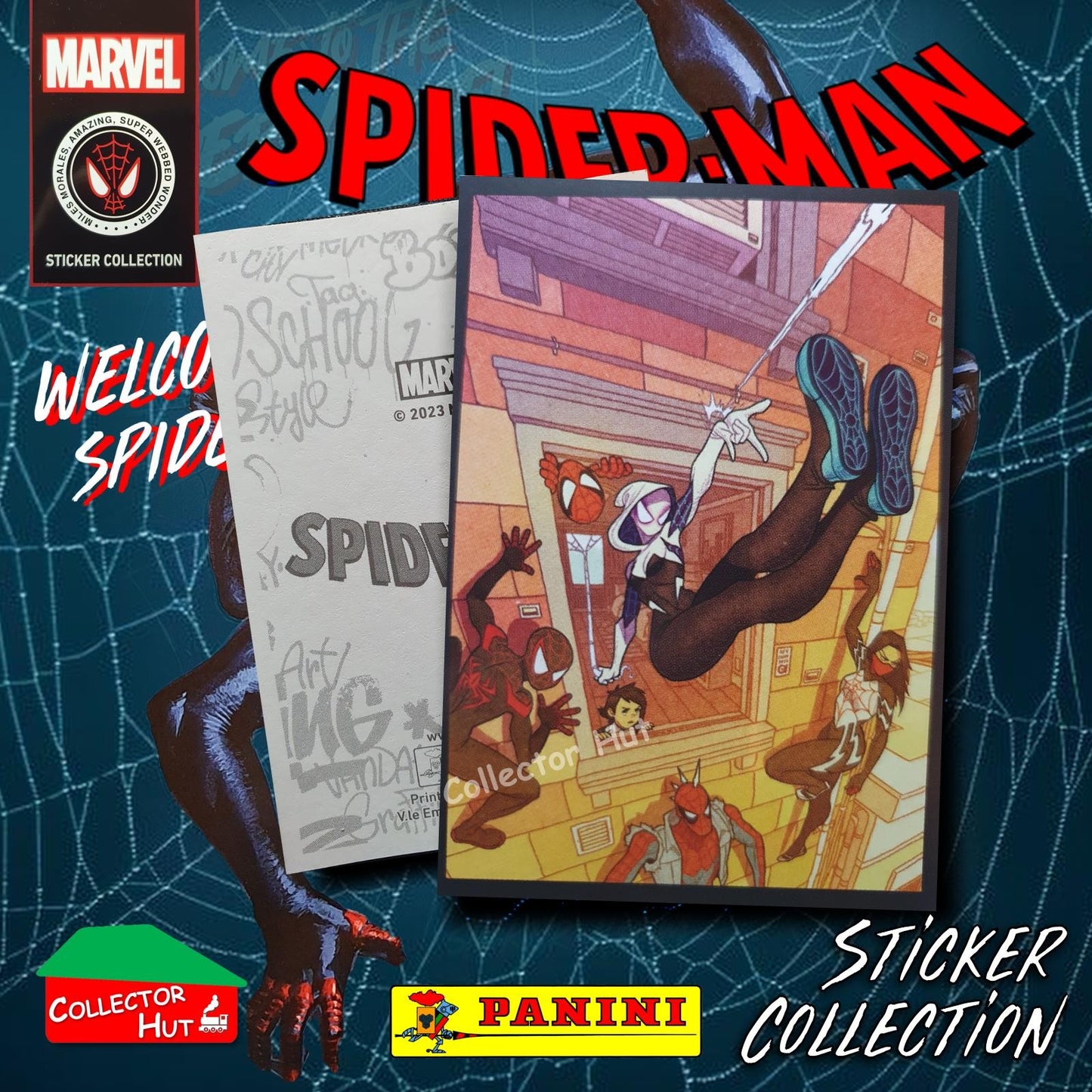 Panini Spider-Man Spider-Verse 2023 Collection Sticker Singles #1-163 & F1-30