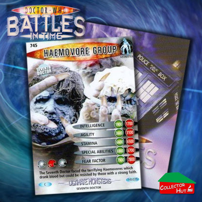 DOCTOR WHO Battles in Time #601-825 ULTIMATE MONSTERS RARE & COMMON Cards