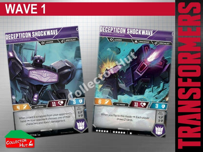 Transformers TCG CHARACTER Trading Cards All Waves