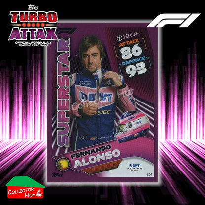 Topps Turbo Attax Formula 1 F1 2022 PINK GREEN RED Parallel Cards