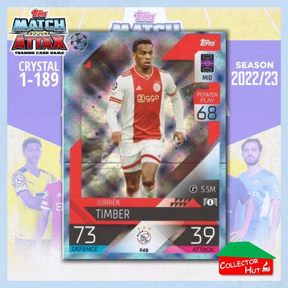 Topps Match Attax Europa Champions League 2022/23 Crystal Parallel Cards 190-387