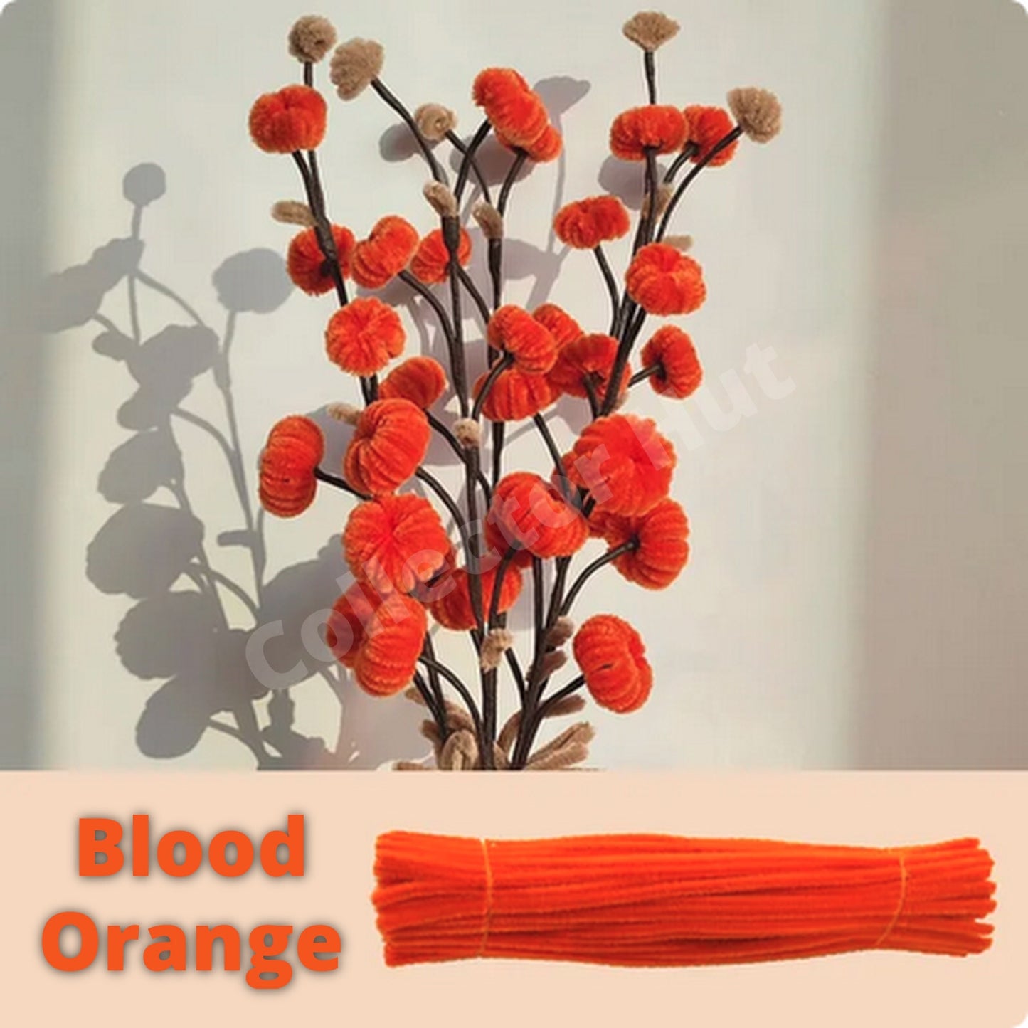 Chenille Craft Stems Pipe Cleaners 20pcs 30cm x 6mm Long Flexible Craft Supplies