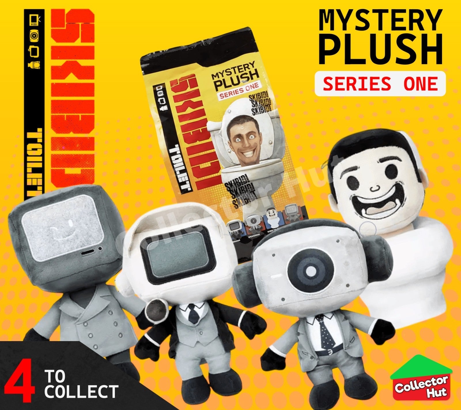 Skibidi Toilet 11" Plush Toy Collection (IDENTIFIED) Series 1