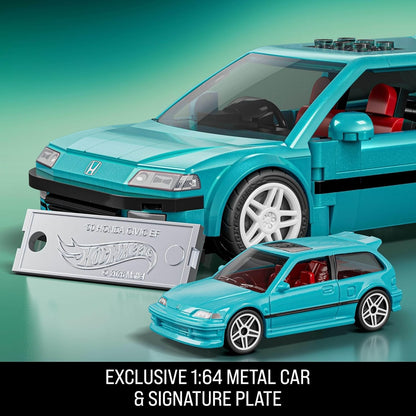 Mattel Brick Shop Hot Wheels SPEED ’90 Honda Civic EF 1:32 Model Kit