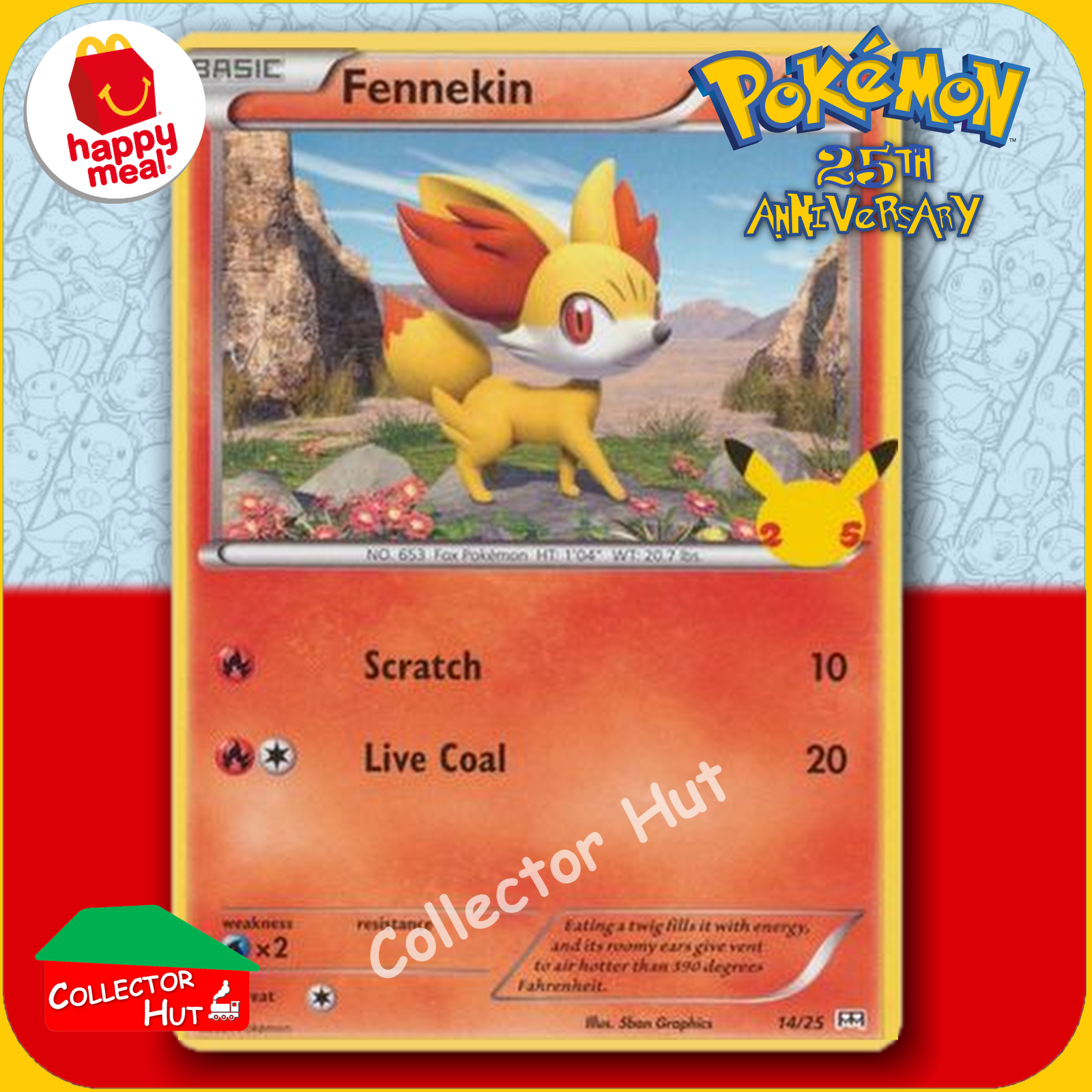 McDonald's Happy Meal 2021 Pokémon 25th Anniversary Trading Cards You Choose