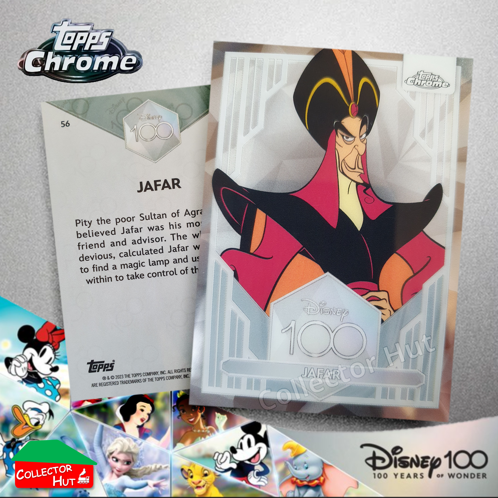 Disney 100 Topps Chrome 2023 Base Cards 1-100 Pick Singles to Complete Your Set