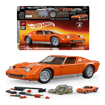 Mattel Brick Shop Hot Wheels PREMIUM ’71 Lamborghini Miura P400 Sv 1:12 Kit