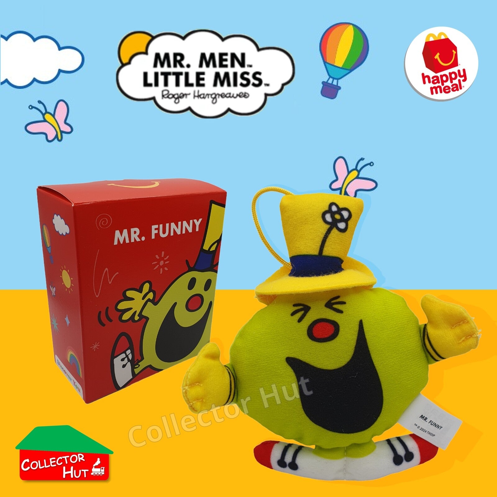 McDonalds Happy Meal Mr Men Little Miss 2024 & 2021 50th Anniversary Plush Toys