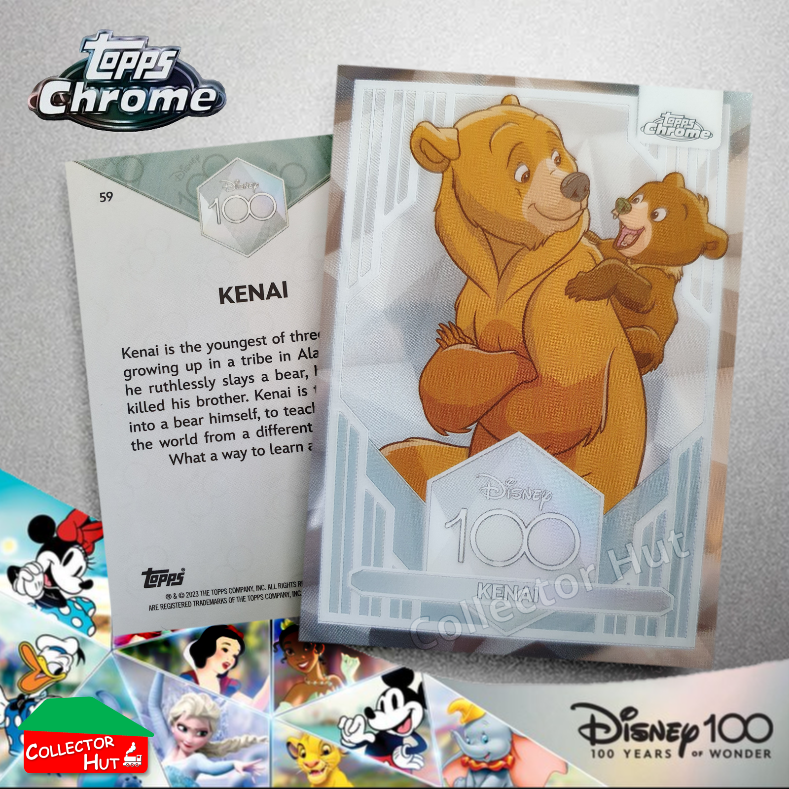 Disney 100 Topps Chrome 2023 Base Cards 1-100 Pick Singles to Complete Your Set