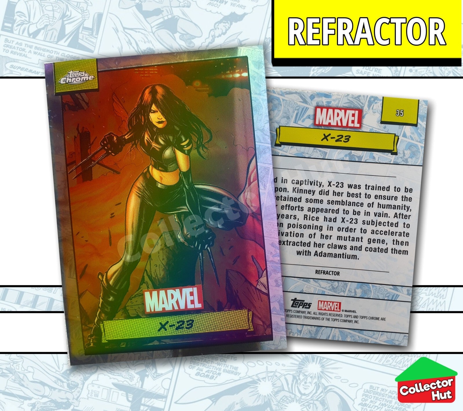 Marvel Topps Chrome 2024 REFRACTOR Card Collection YOU CHOOSE