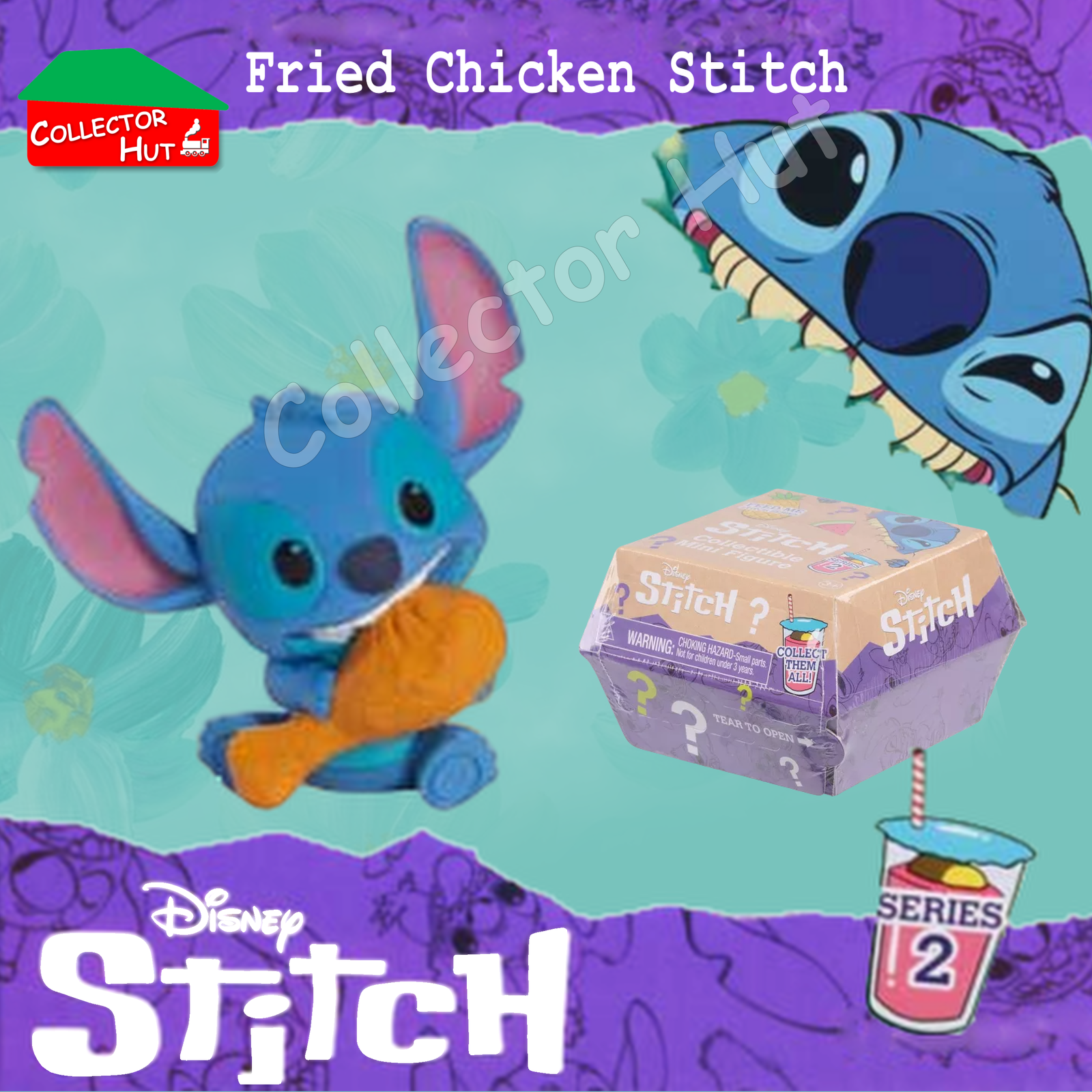 Disney Stitch Feed Me Blind Mini Figures Series 2 (Identified) New & Sealed