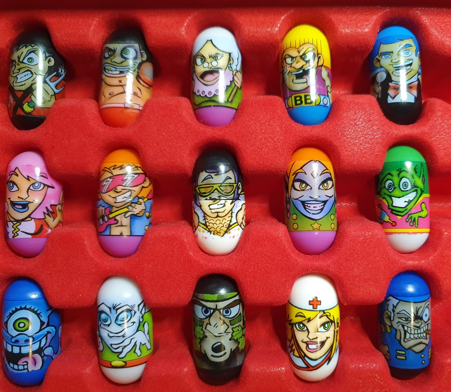 Mighty Beanz (2004) JA-RU Beans 1-36 & Rare COMPLETE BASE SET