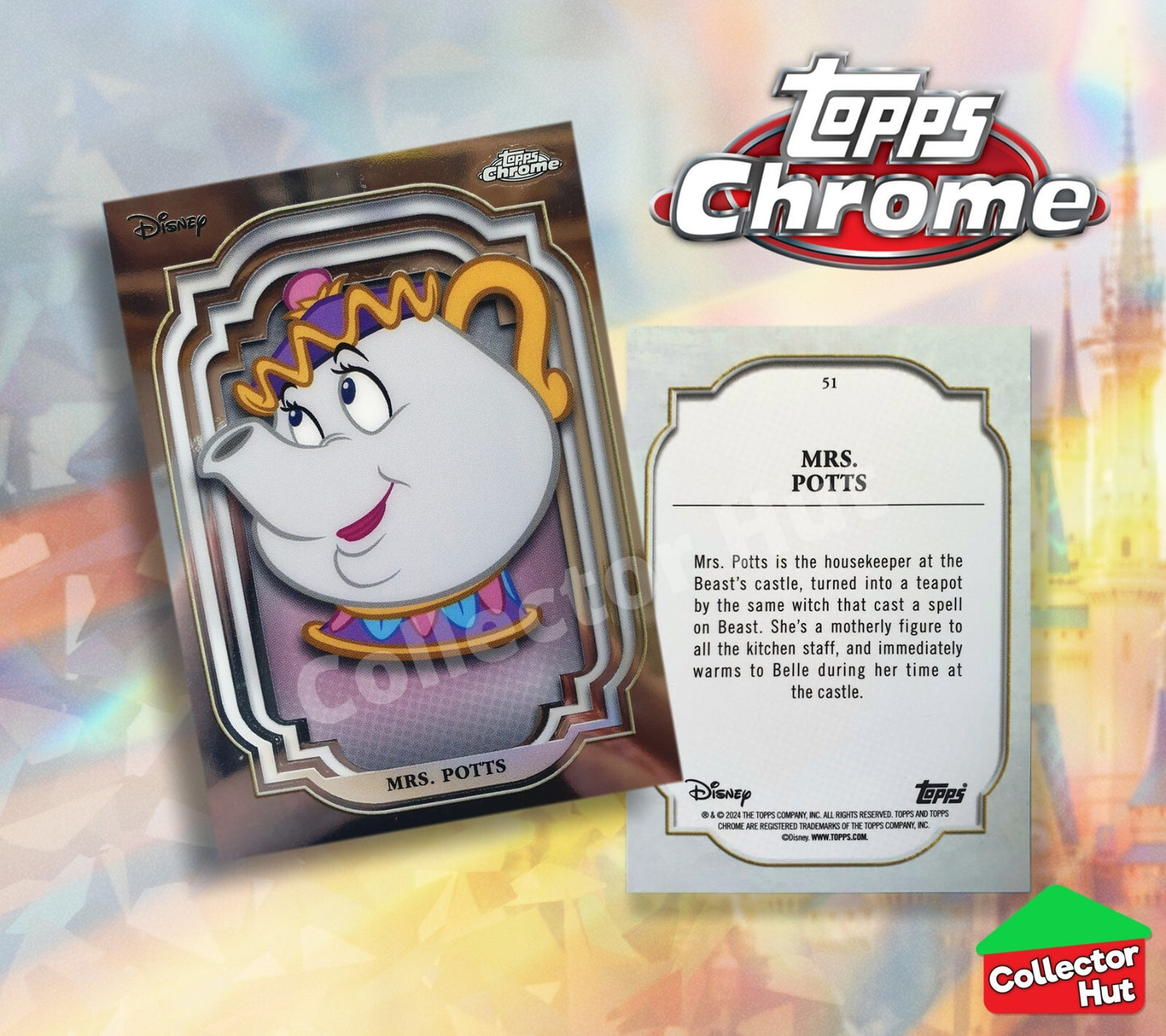 Disney Topps Chrome 2024 Base Cards 1-200 Pick Singles to Complete Your Set