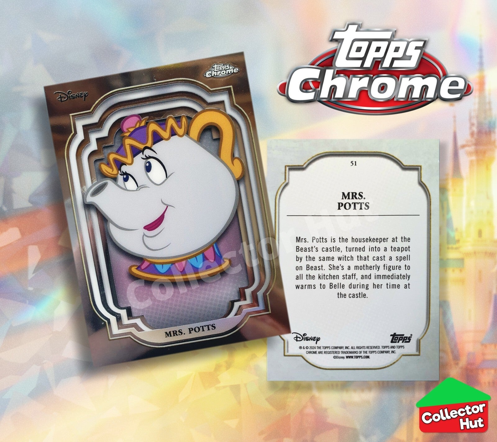 Disney Topps Chrome 2024 Base Cards 1-200 Pick Singles to Complete Your Set
