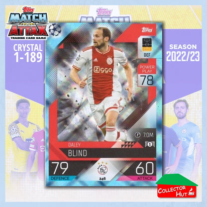 Topps Match Attax Europa Champions League 2022/23 Crystal Parallel Cards 190-387
