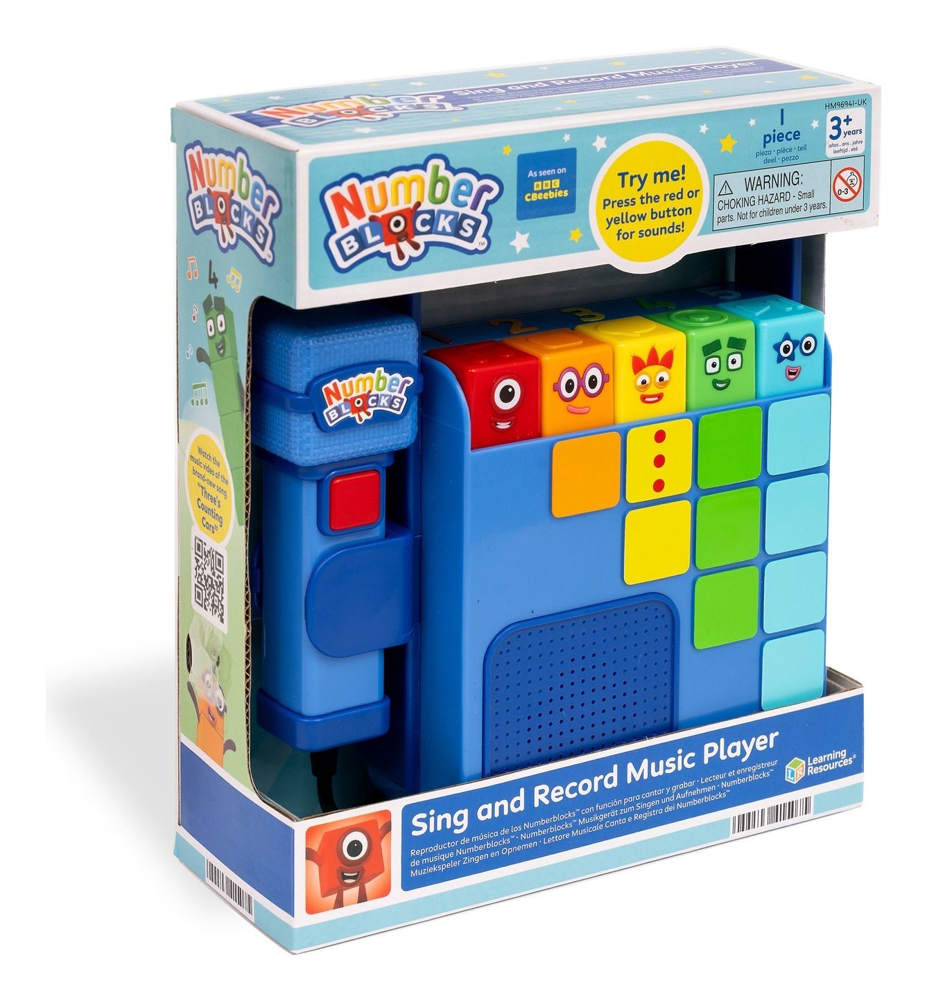 Numberblocks Sing & Record Music Player CBeebies