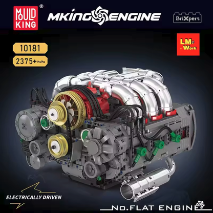 Mould King Technology Motorized Engine Building Block Model Sets