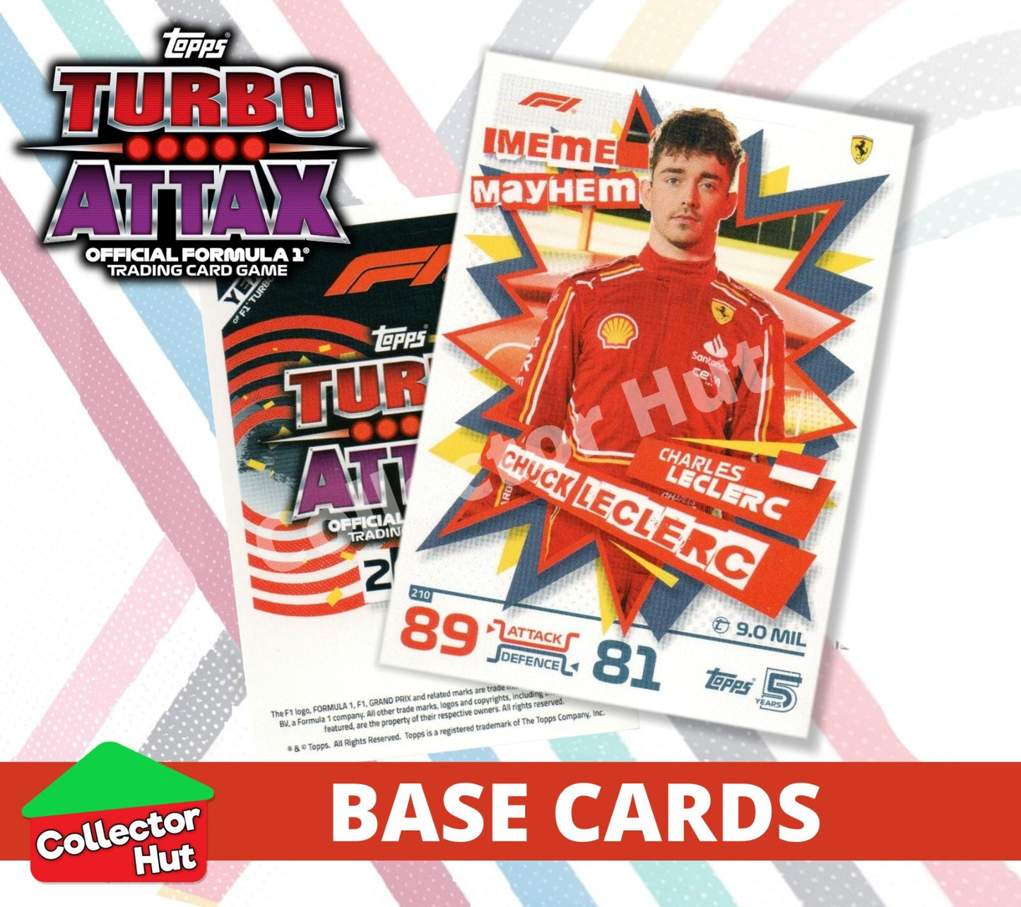 Topps Turbo Attax Formula 1 F1 2024 #167-312 Base Cards YOU CHOOSE