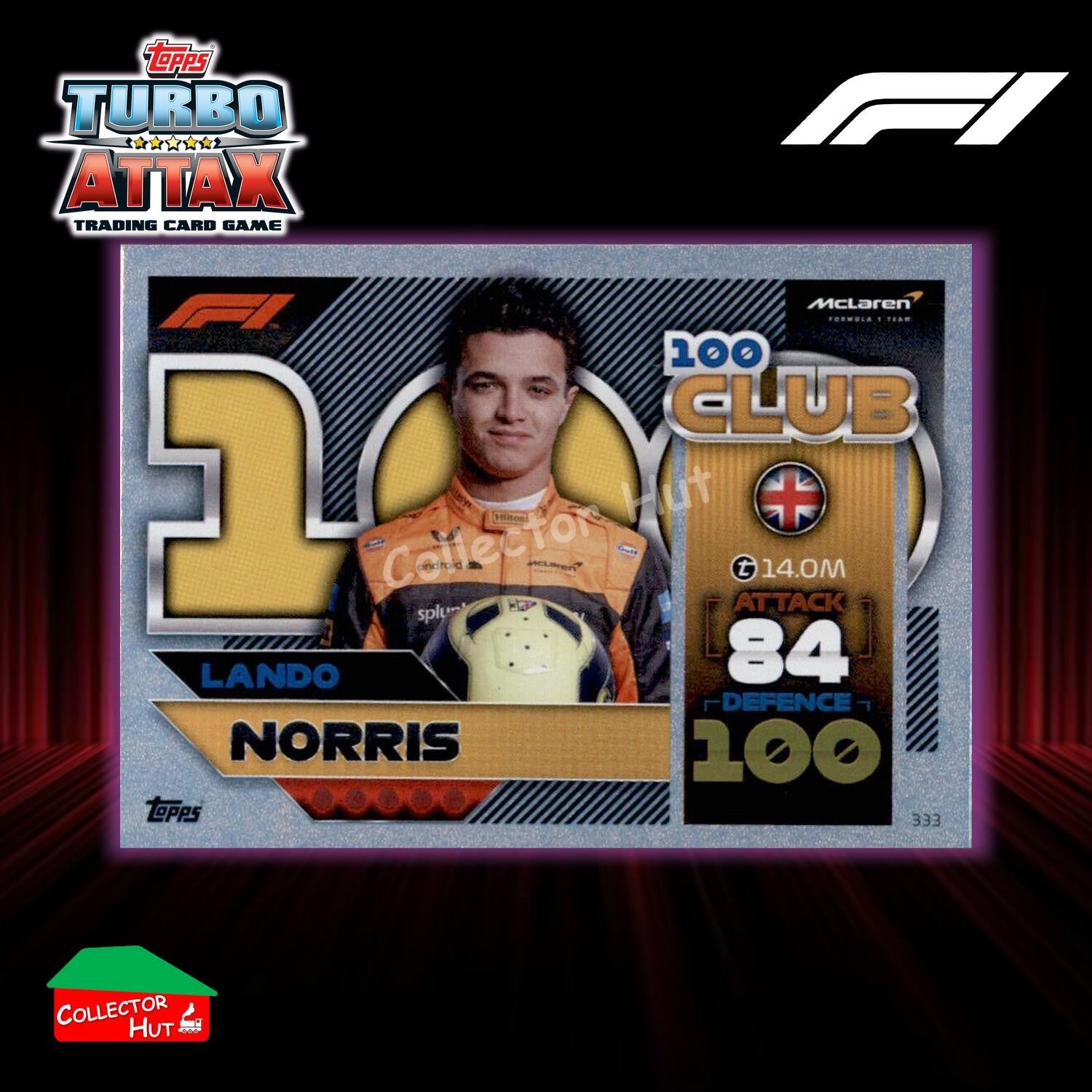 Topps Turbo Attax Formula 1 F1 2022 Limited Edition, 100 Club & Foil Cards
