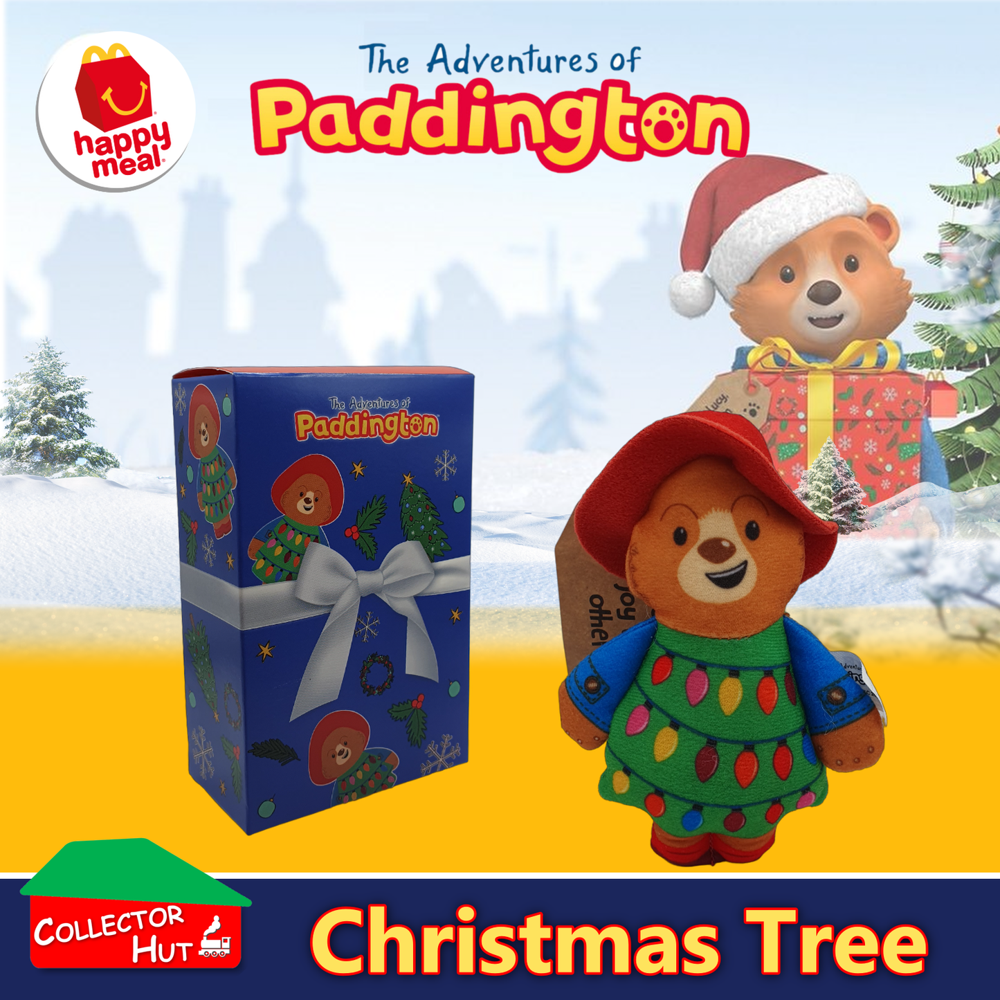 McDonald's Happy Meal The Adventures of Paddington 2023 Christmas Plush Toys