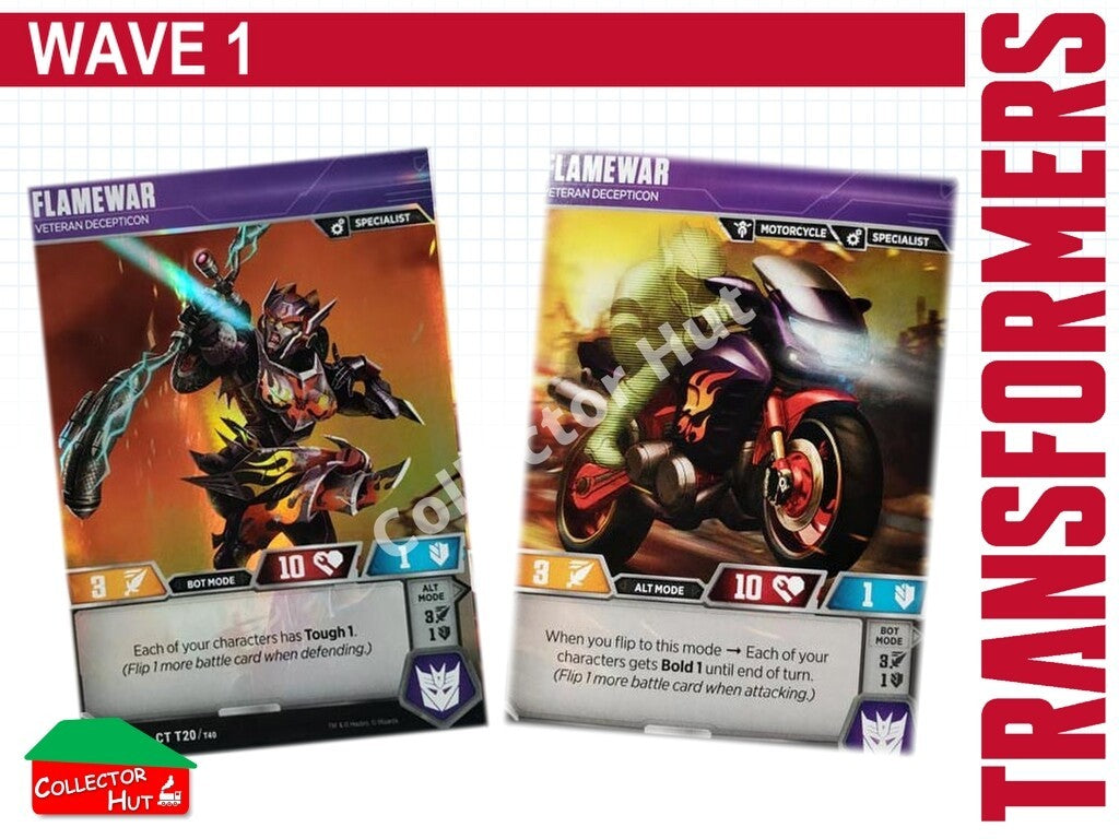 Transformers TCG CHARACTER Trading Cards All Waves