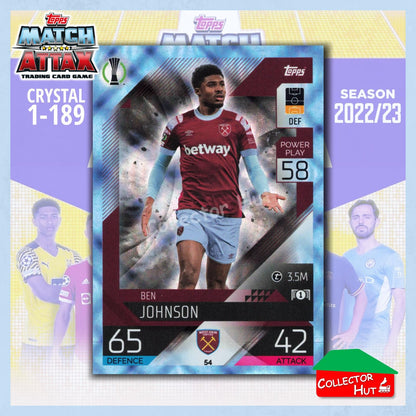 Topps Match Attax Europa Champions League 2022/23 Crystal Parallel Cards 1-189