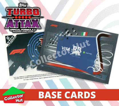 Topps Turbo Attax Formula 1 F1 2024 #1-166 Base Cards YOU CHOOSE