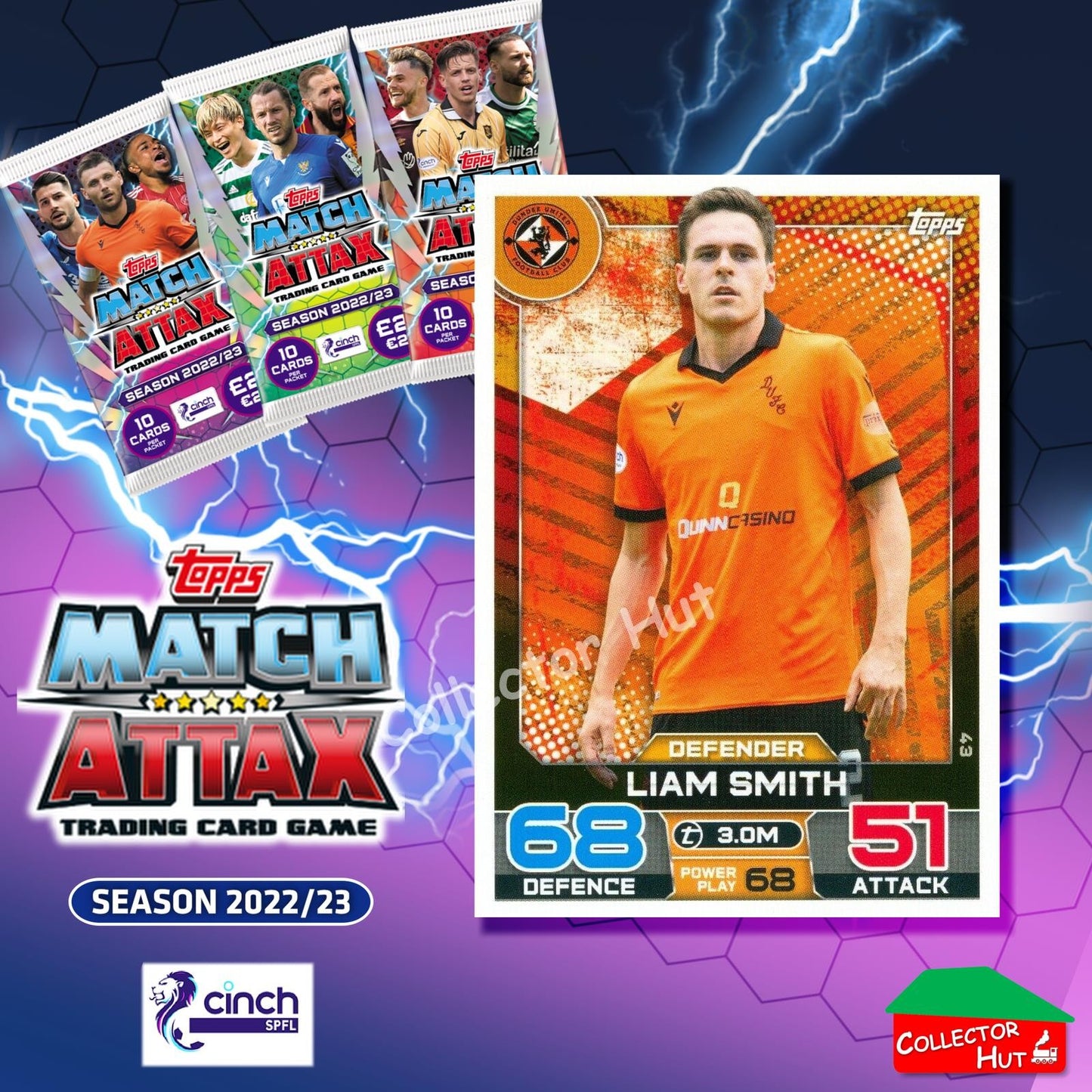 TOPPS MATCH ATTAX SPFL 2022/23 #1-162 Choose Your Card
