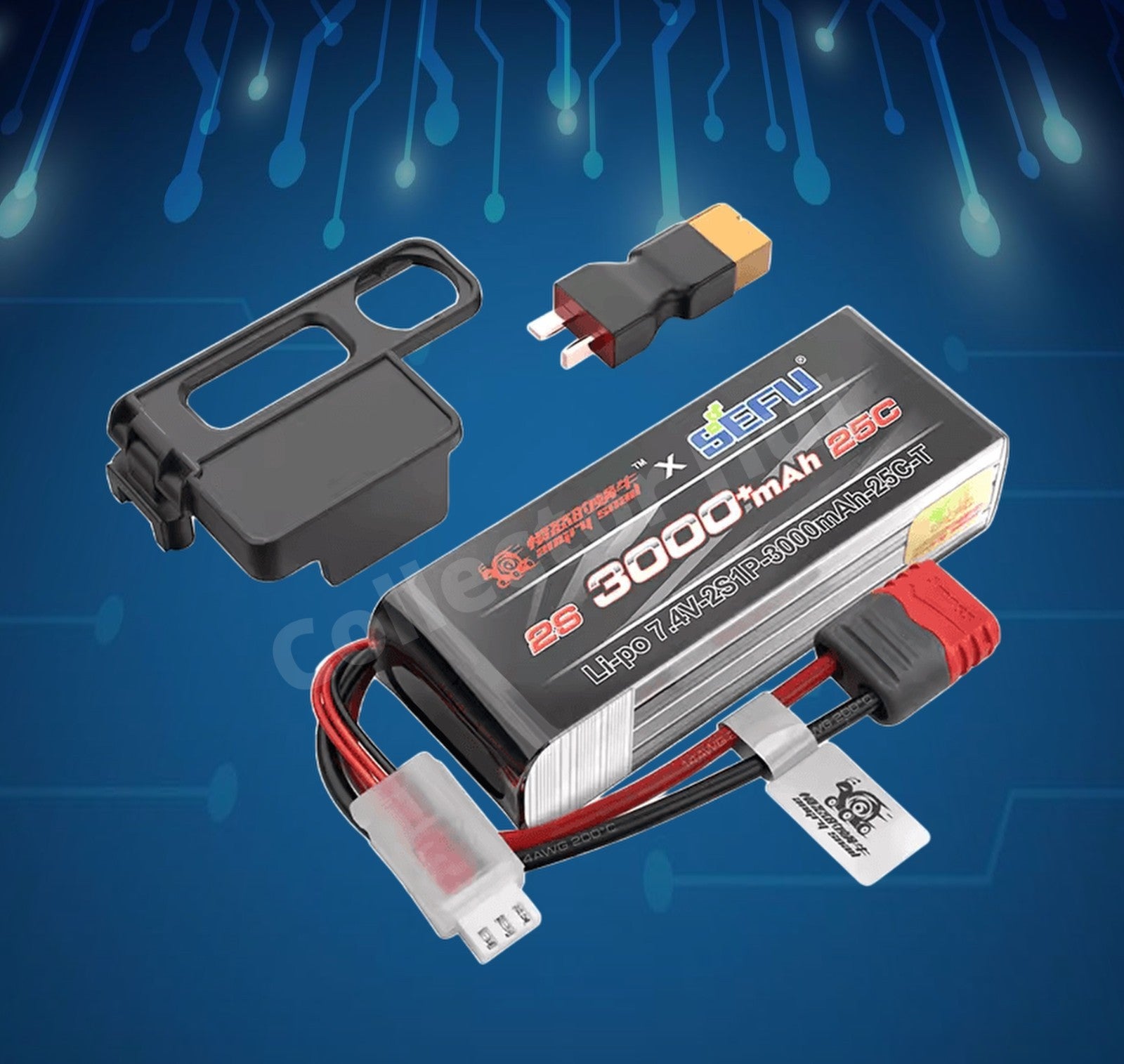 RC Lipo Batteries Car Truck JST SM Plug USB Chargers 7.4V