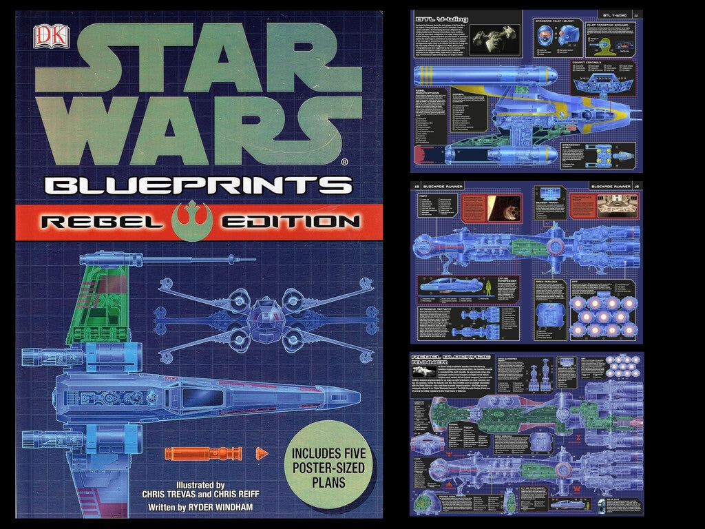 Star Wars The Complete Vehicle Cross-Sections & Blueprints DK Hardback 2012