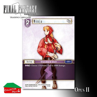 Final Fantasy Trading Card Game OPUS II 2 Singles You Choose