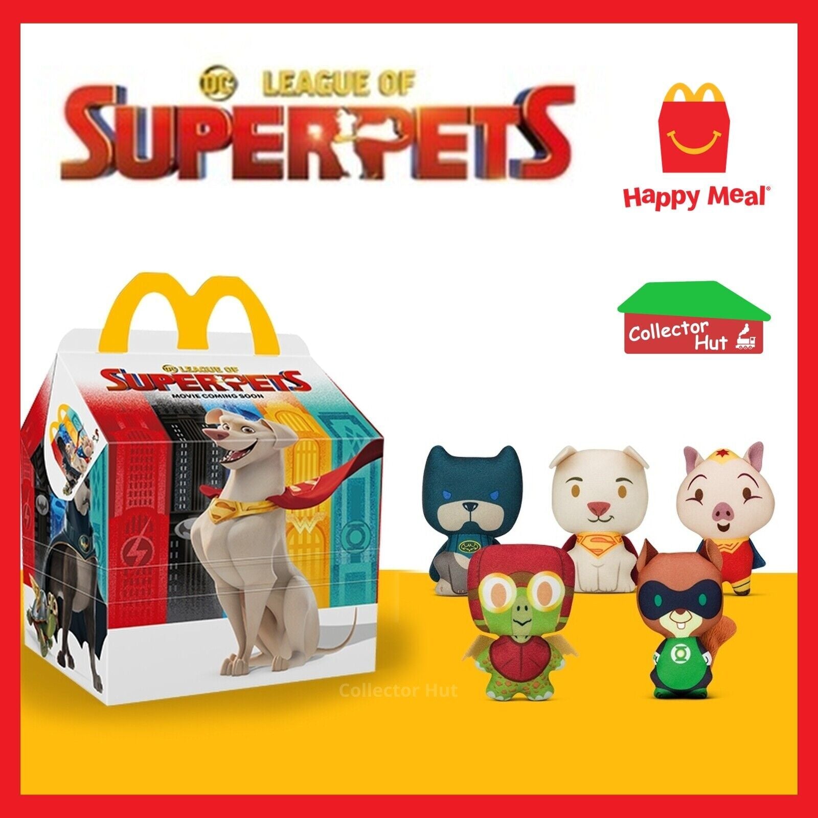 McDonald's Happy Meal DC Super Heroes, Super-Villains, Super Pets Plush Toys
