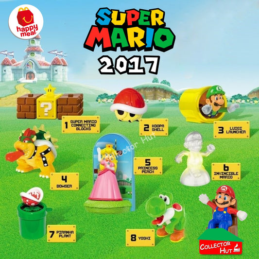 McDonald's Happy Meal Super Mario 2017 Plastic Toys Figurines New & Sealed