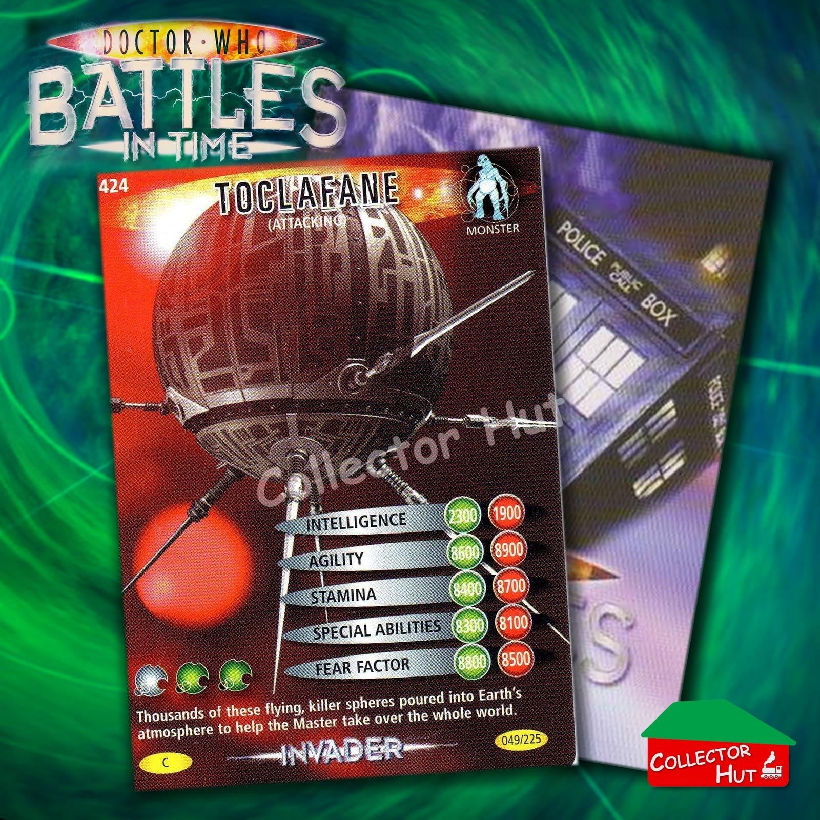 DOCTOR WHO Battles in Time #376-600 INVADER RARE & COMMON CARDS YOU CHOOSE