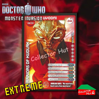 DOCTOR WHO Monster Invasion EXTREME Cards 166-344 New Fresh & Sleeved YOU CHOOSE