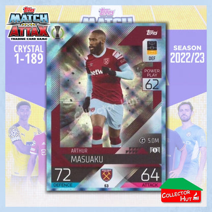 Topps Match Attax Europa Champions League 2022/23 Crystal Parallel Cards 1-189