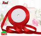 Satin Ribbon Roll Double Sided 23m Various Colours Sizes 10mm 15mm Widths