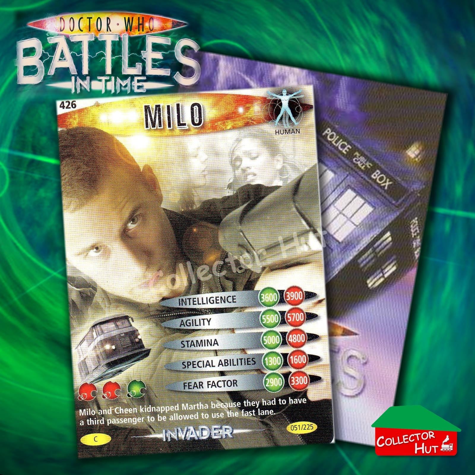 DOCTOR WHO Battles in Time #376-600 INVADER RARE & COMMON CARDS YOU CHOOSE