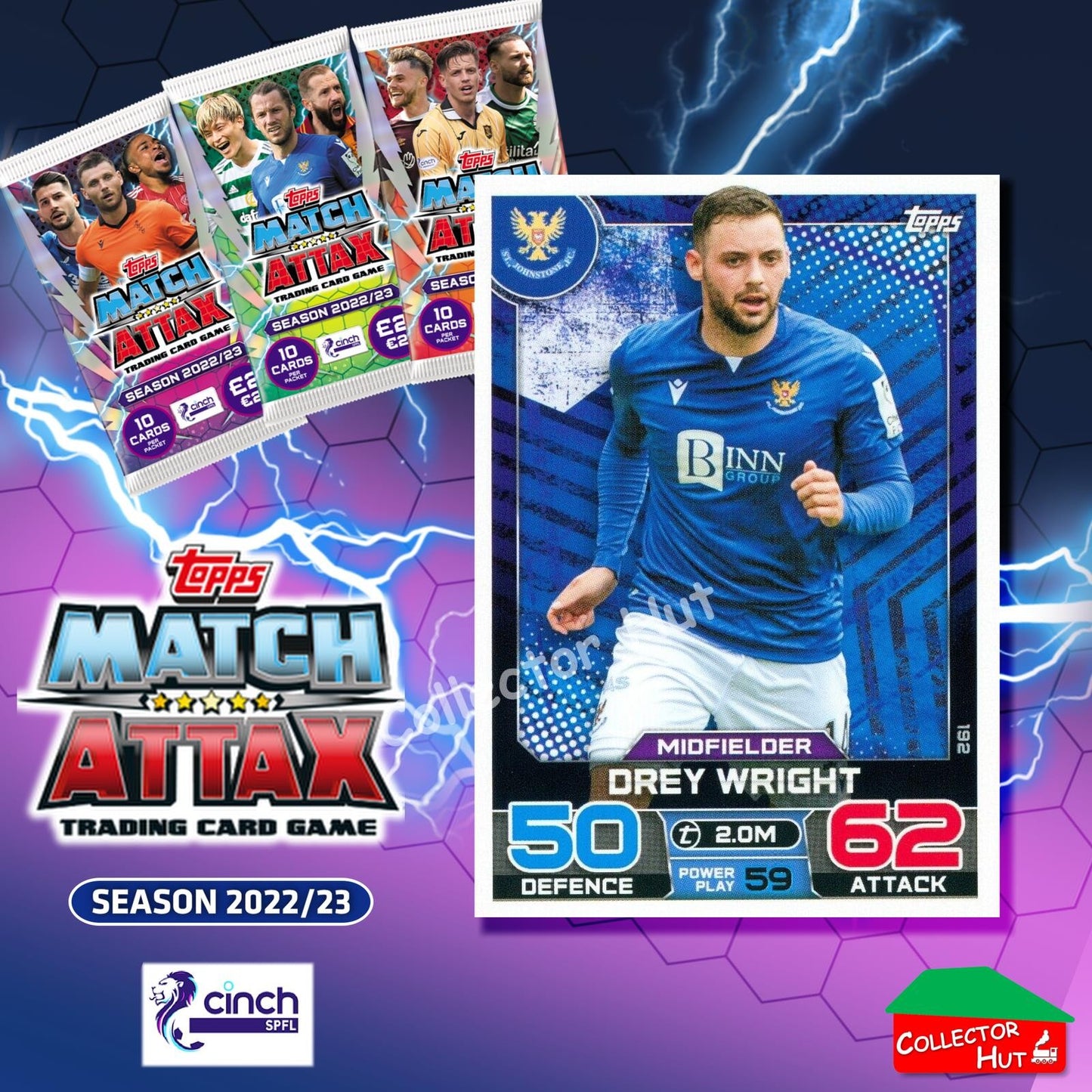 TOPPS MATCH ATTAX SPFL 2022/23 #163-264 Choose Your Card