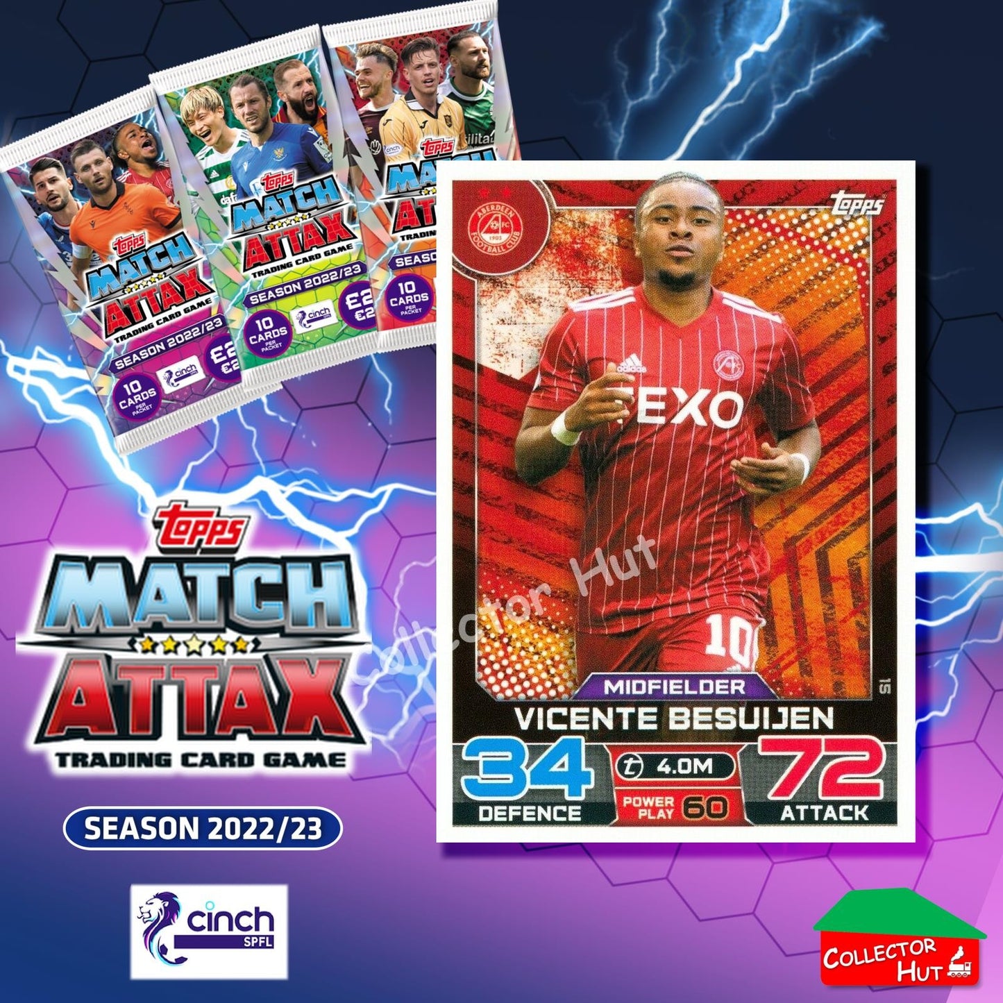 TOPPS MATCH ATTAX SPFL 2022/23 #1-162 Choose Your Card