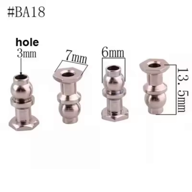 RC Model Car Suspension Bushings Metal Cap Fittings