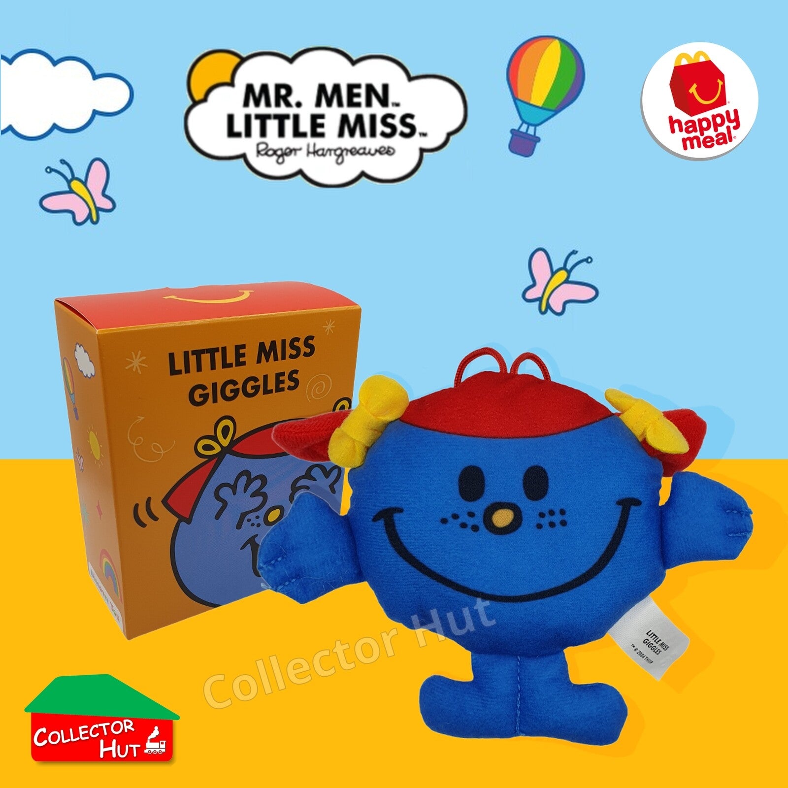 McDonalds Happy Meal Mr Men Little Miss 2024 & 2021 50th Anniversary Plush Toys