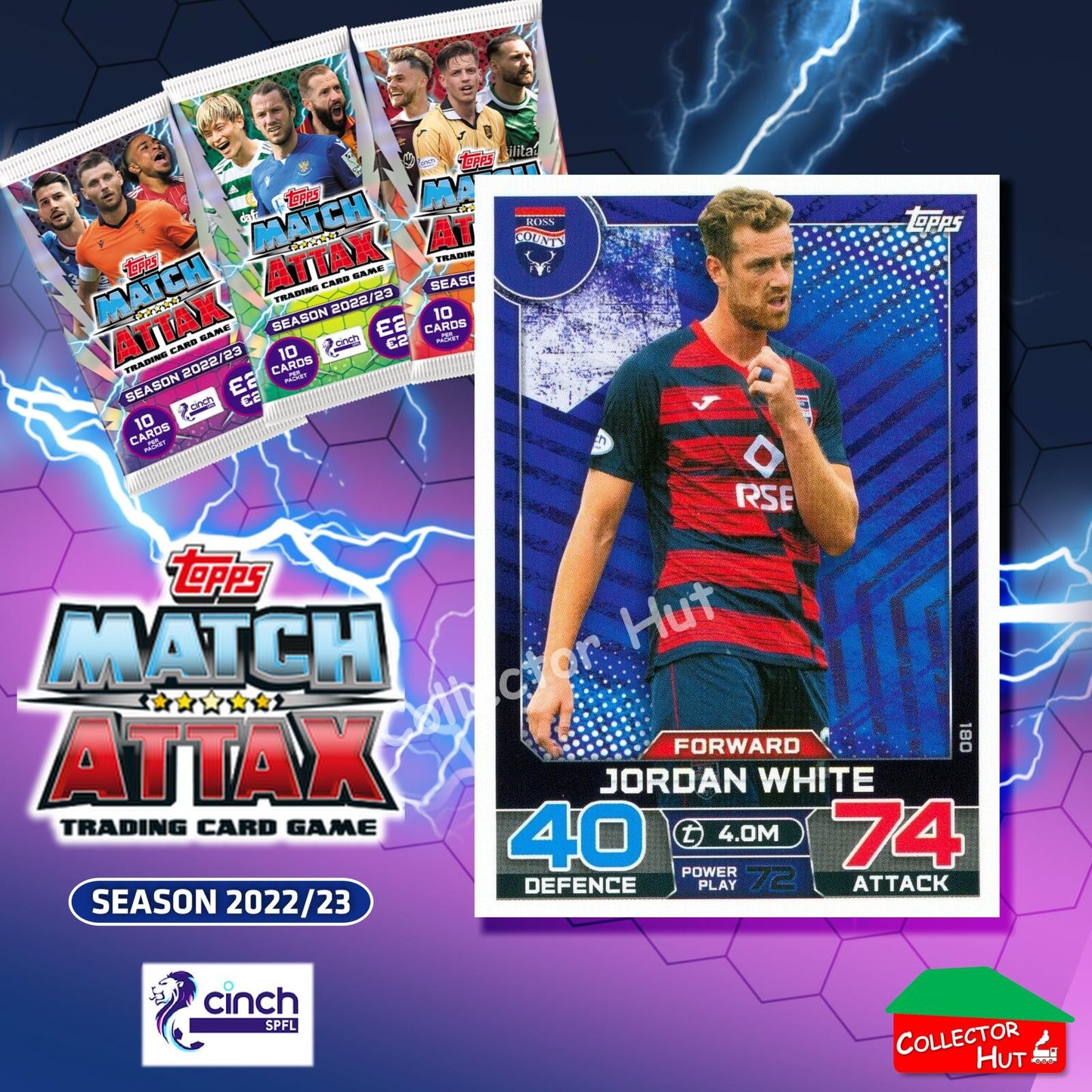 TOPPS MATCH ATTAX SPFL 2022/23 #163-264 Choose Your Card