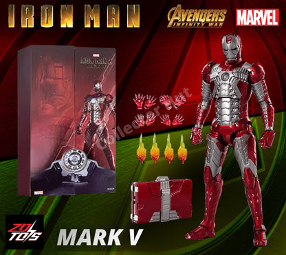 Iron Man Marvel Action Figures 1:10 Scale Avenger Infinity Saga MK 1-85 ZD Toys