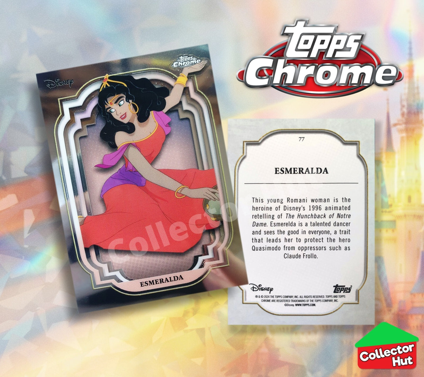 Disney Topps Chrome 2024 Base Cards 1-200 Pick Singles to Complete Your Set