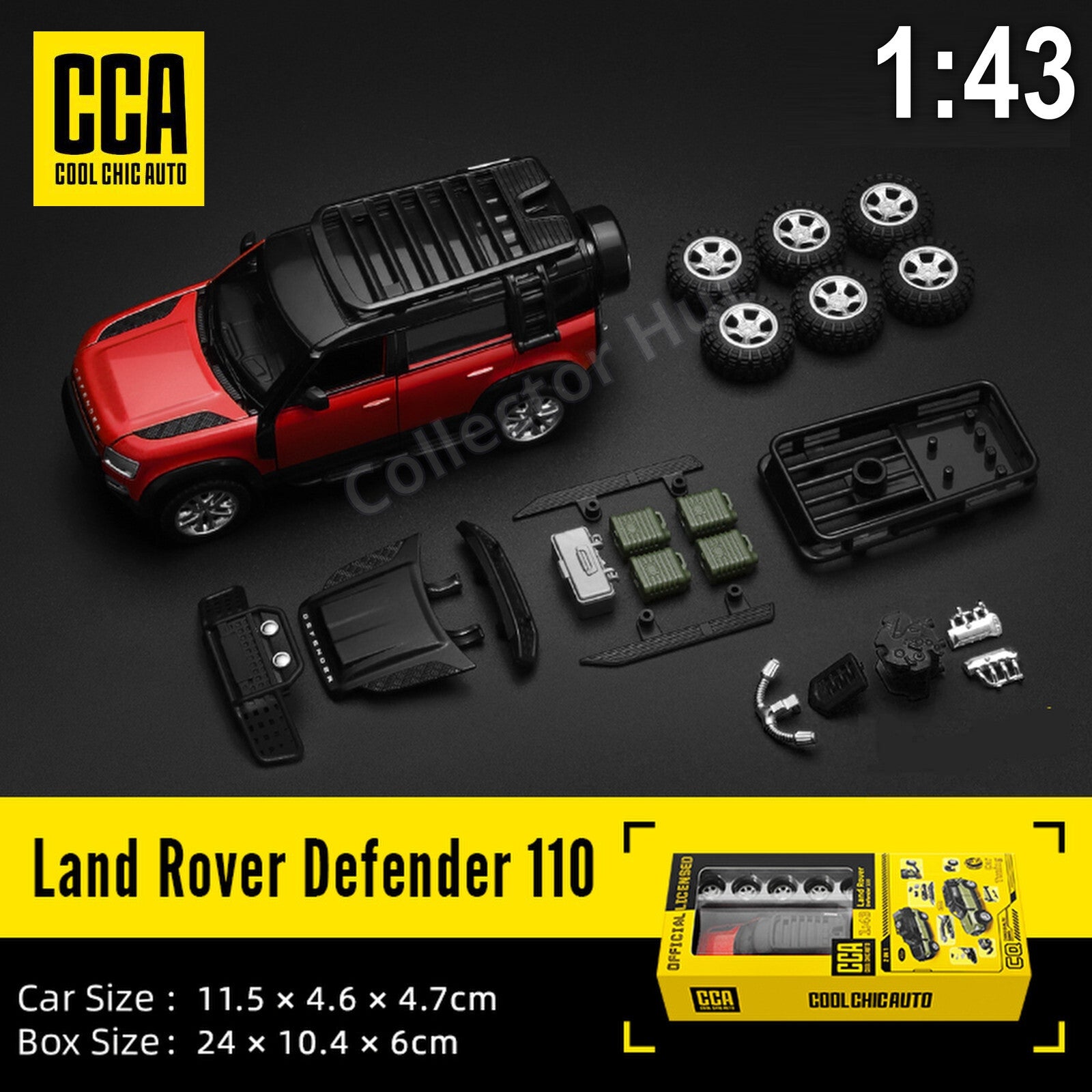 Land Rover Defender 110 1:43 Scale Official Customisable Model Kit CCA